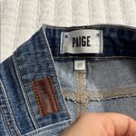 Paige Distressed Blue Jean Shorts Photo 2