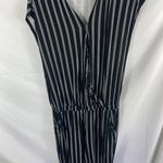 Lascana Wrap Front Striped Jumpsuit Size 12 Black Photo 2