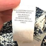 Lucky Brand SMALL Striped Loose Knit Notched V-Neck Short Sleeve Sweater Photo 10