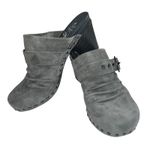 Dansko  Nadine Womens Studded Suede Clogs Heeled Slip On Shoes Gray Size 40 9.5 Photo 2