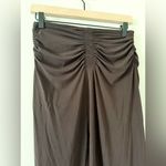 ALC Frank A.L.C. Adeline Ruched Asymmetrical Midi-Skirt in Cocoa - Size S Photo 6
