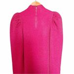 Alice + Olivia NWT Metallic Puff Long Sleeve Sweater Dress Hot Pink Size XL NEW Photo 8