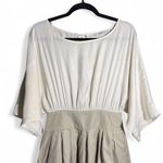 Me & City white blouse dress with khaki skirt with pockets size S/M Photo 4