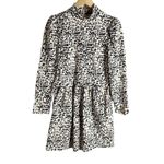 La Vie Rebecca Taylor White Black Dot Print High Neck A Photo 4