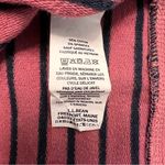 L.L.Bean Pink Striped 1/4 Zip Pullover Sz S Regular Photo 9