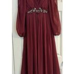 Azazie Gypsy Dress Sz A2 Burgundy Maxi Formal Mother Bride Wedding Bridesmaid Red Photo 0