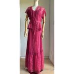 Vintage Lace Maxi Dress with Jacket Mauve Full Length Sundress Prom Size M/8 Pink Size M Photo 6