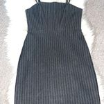 Forever 21 Black/Grey Pinstripe Dress Photo 0