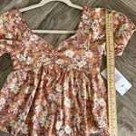 Eyeshadow Womens Sweetheart Neck Short Sleeve Babydoll Top XS Photo 6