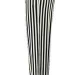 Reformation Women's Black White Striped High Rise Cropped Casual Pants Size S Photo 1