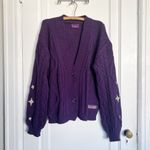 Taylor Swift  • Speak Now Cardigan sweater purple cable knit star applique Photo 1