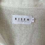 Risen  Los Angeles white linen blend relaxed fit blouse Photo 6