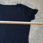 Brooks Brothers Red Fleece Navy Blue Scoop Neck T Shirt Women's L Rayon Blend Size L Photo 5