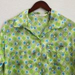 Victoria's Secret  Lime Satin Night LS Shirt XS Photo 6