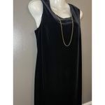 R & M Richards  Dress Womens Black Velvet Sleeveless Maxi Formal Evening Style 9067 Photo 3