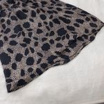 Parker Black and Tan Abstract Print Long Sleeve Mini Dress Photo 15