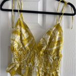 Sim & Sam  Chartruese‎ Leaf Tank Hippie Boho Fesitval NEW Small Photo 0