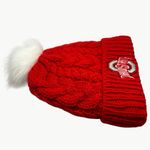New Era Ohio State Buckeyes Pom Cuff Cable Knit Beanie Winter Hat | OS | Red Photo 2