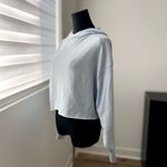 Fabletics  Baby Blue Crop Hoodie Sweatshirt in Size XXS Photo 1