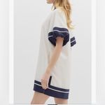 NEW Cotton Color Block Pullover V Photo 4