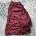 Jessica McClintock  Maxi A-Line Bustled Skirt Maroon Red 6 Photo 0