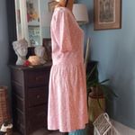 Lands' End  Pink and White Floral Print Fit & Flare Pocket Dress Photo 5