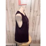 EXPRESS  “No Skinny Dipping Alone” Graphic Muscle Tank Top Purple Size L NWT Photo 6