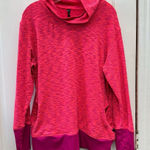 RBX fleece line cowl neck sweatshirt with‎ pockets and thumb holes women's xl Pink Photo 0