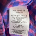 Vineyard Vines  Womens Classic Checkered Long Sleeve Button Down Size 6 Pink Blue Photo 4