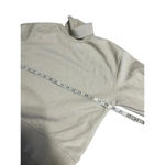 ZARA  Turtleneck Cropped Sweatshirt Pullover Size Small Cream Trendy Fall Neutral Photo 3