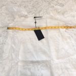 Fashion Union Fashion UnionSquare Neck sheer smock white floral lace Mini dress neck Size 8 Photo 7