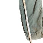 American Eagle  Linen Cotton Cargo Pants Sz 8 Olive Green Relaxed Fit Y2K Photo 8