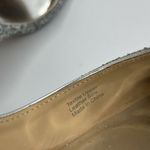 Badgley Mischka  Glitter Daisy II Heels Women’s Size 6 Silver Wedding Stiletto Pu Photo 9