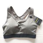 Nike New!  Pro Classic Racerback Medium Support Sports Bra Gray Black Size XS Photo 6