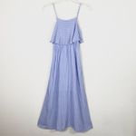 After Market Light Blue & White Striped Midi Dress Photo 2