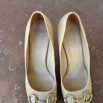Gucci 283968 cream Leather Peep Toe Pump Photo 1