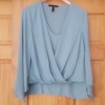BCBG MaxAzria Nickclette wrap top- VINTAGE 90s Photo 4