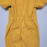 Big Bud Press Short Sleeve Zip Up Utility Jumpsuit in Mustard Yellow Size Medium Photo 5