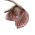 Santo Domingo Shell Festival Necklace with Block Turquoise Blue Photo 6