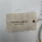 VERDELIMÓN Bikini Top Striped Voile Yellow White Bandeau NWT Size Extra Small Photo 7