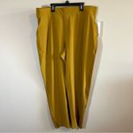 Athleta Brooklyn Ankle Pant in Brass Yellow Athletic Lightweight 18 NWT Photo 2