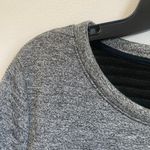 Lou & grey  A-line Gray Black Lined Stretch Career Work Dress Size Large Photo 3