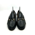 L'ARTIGIANA VIAREGGINA Black Leather Horsebit Loafers Women's 5.5 US Photo 3