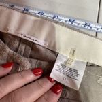 Tahari  Women’s Floral Embroidered Ankle Pants Beige Size 10‎ Nylon Rayon Hi rise Photo 4