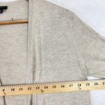 Ann Taylor  Cardigan V Neck Open Front Tight Knit Long Sleeve Medium Off White Photo 8