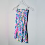 Lilly Pulitzer Ritz Romper Carnival Coral Print Strapless Knit Shorts NWT Photo 4