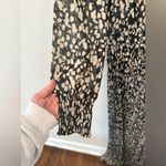 Ba&sh Lisi Pleated Printed Crepe Maxi Dress Floral Long Sleeves Size Medium 1977 Photo 5