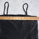 Forever 21  juniors size large black knit dress spaghetti straps zips closed nwt Photo 1