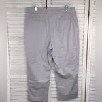 Pendleton Cropped Stretch Flat Front Chinos Light Gray-16 Photo 1