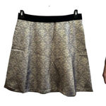 Narciso Rodriguez Gold Brocade Jacquard A Line Skirt Size 14 Festive Party Photo 0
